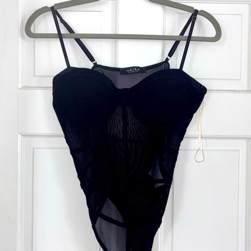 Akira Mesh Bustier Body Suit